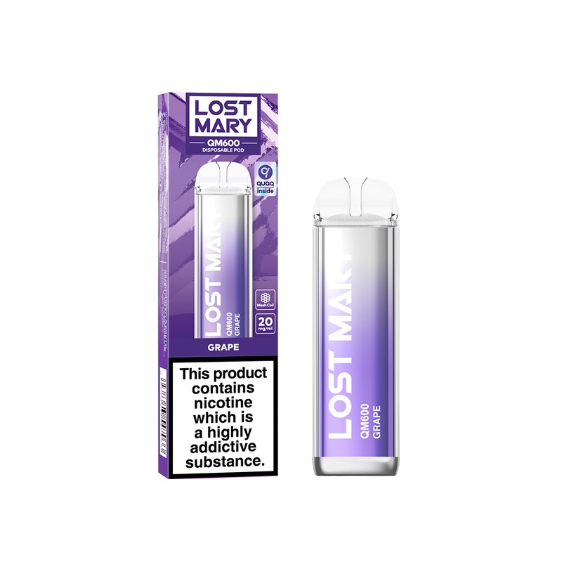 Lost Mary QM600 Grape Disposable Vape | 20mg Nicotine